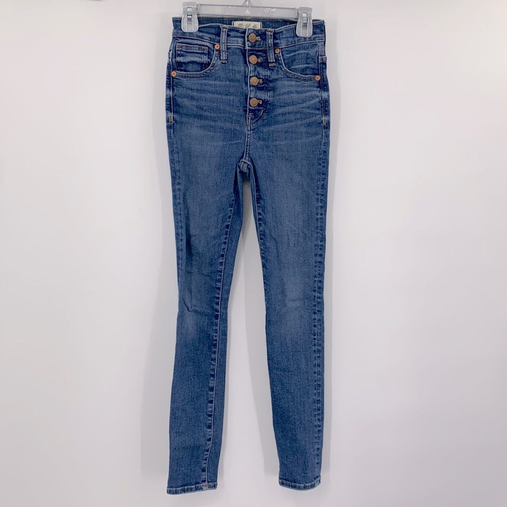 Madewell 11” High Rise Skinny Jeans Button‎ Fly Sz 23